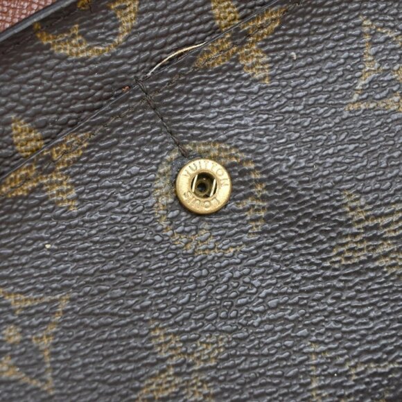 LOUIS VUITTON 3 Set Trifold Wallet Monogram Damier Ebene Leather Brown 60EE788 - Picture 7 of 14